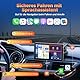 Volam Wireless Carplay Android Auto Display mit 7 Zoll Touchscreen, Mirror Link, Live-Navigation, Play Music, Siri, G00gle Sprachassistent, Bluetooth 5.0, AUX, FM