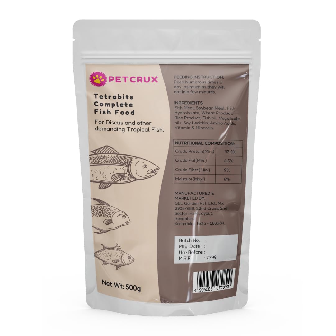 See full amazon price history chart for Petcrux Tetrabits Fish Feed for Complete Nourishment | for All Life Stages, 500g Petcrux Tetrabits Fish Feed for Complete Nourishment | for All Life Stages, 500g (B0CHWC51W6) Amazon Price History, Amazon Price Tracker