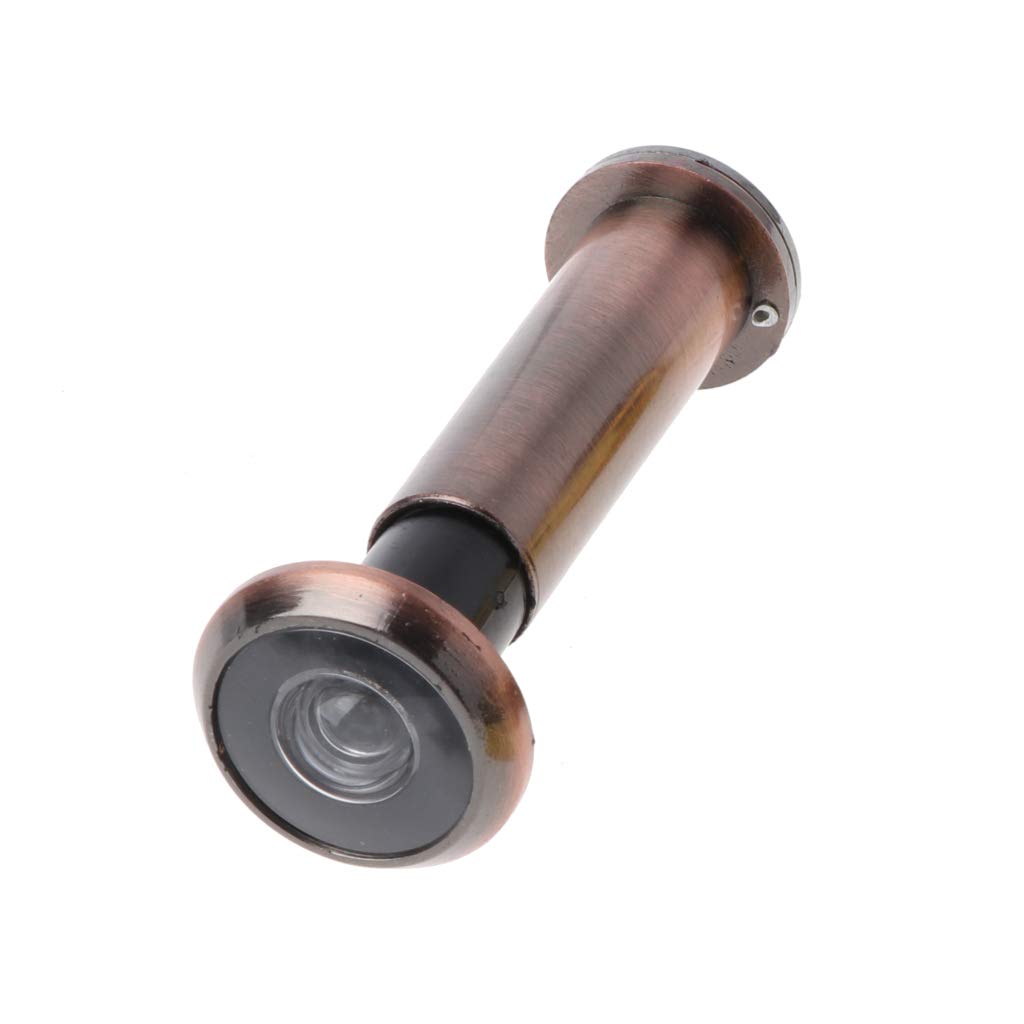 Xagmodshn Bronze Peephole For Front Door 200 Degree Wide Viewing Hidden Security Door Viewer With Privacy Diameter 16Mm