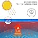 YUEWO Round Solar Cover, Blue 6 Foot Heat Retaining Solar Blanket Pool Heater Cover for for Above-Ground and In-Ground Pools Hot Tub Spa