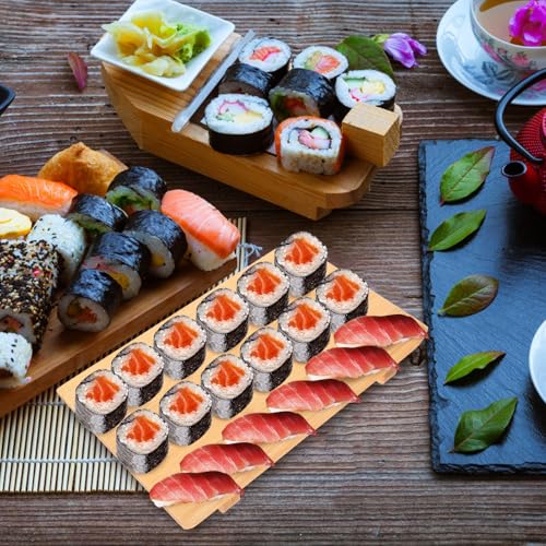 Bandeja para sushi mediana estilo japonés bicolor miniatura 6