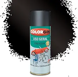 Colorgin Automotivo Spray 350 ml Preto Semi-Brilho