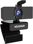 NexiGo N60 1080P Webcam avec Microphone, réglable FOV, Zoom, contrôle logiciel & Protection de la vie privée, USB HD Caméra Web d'ordinateur, Plug and Play, pour Zoom/Skype/Équipes, Conférence et appel vidéo