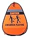 Children Safety Cone | Weighted Children at Play Safety Cone | Pocket Cone | Collapsible Orange Cone