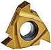 Pramet TN 16ERAG60:T8030 Carbide Multi-Material (P30,M25,K30) Indexable External Threading Insert, Metric 60 Degree Partial Profile, Pitch 0.50-3.00 mm, 3" Cutting Edges, PVD, Gold (Pack of 5)
