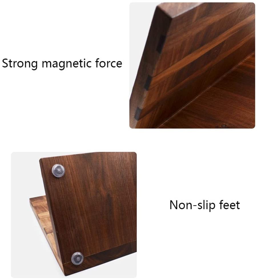 Ventilation magnétique séchage couteau bloc en bois massif support robuste