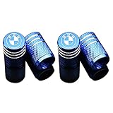 EVPRO Valve Stem Caps 4 Pack Blue Car Tire Decorative Fit for BMW Accessories