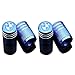 EVPRO Valve Stem Caps 4 Pack Blue Car Tire Decorative Fit for BMW Accessories