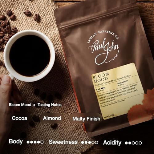 Image of Paul John Caffeine | Bloom Mood | 100% Arabica | Dark Roast | Espresso Machine | 250g