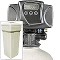 AFW Filters Built Fleck Iron Pro 48k Fine Mesh Water Softener PLUS KDF 55 with Fleck 5600SXT (1")