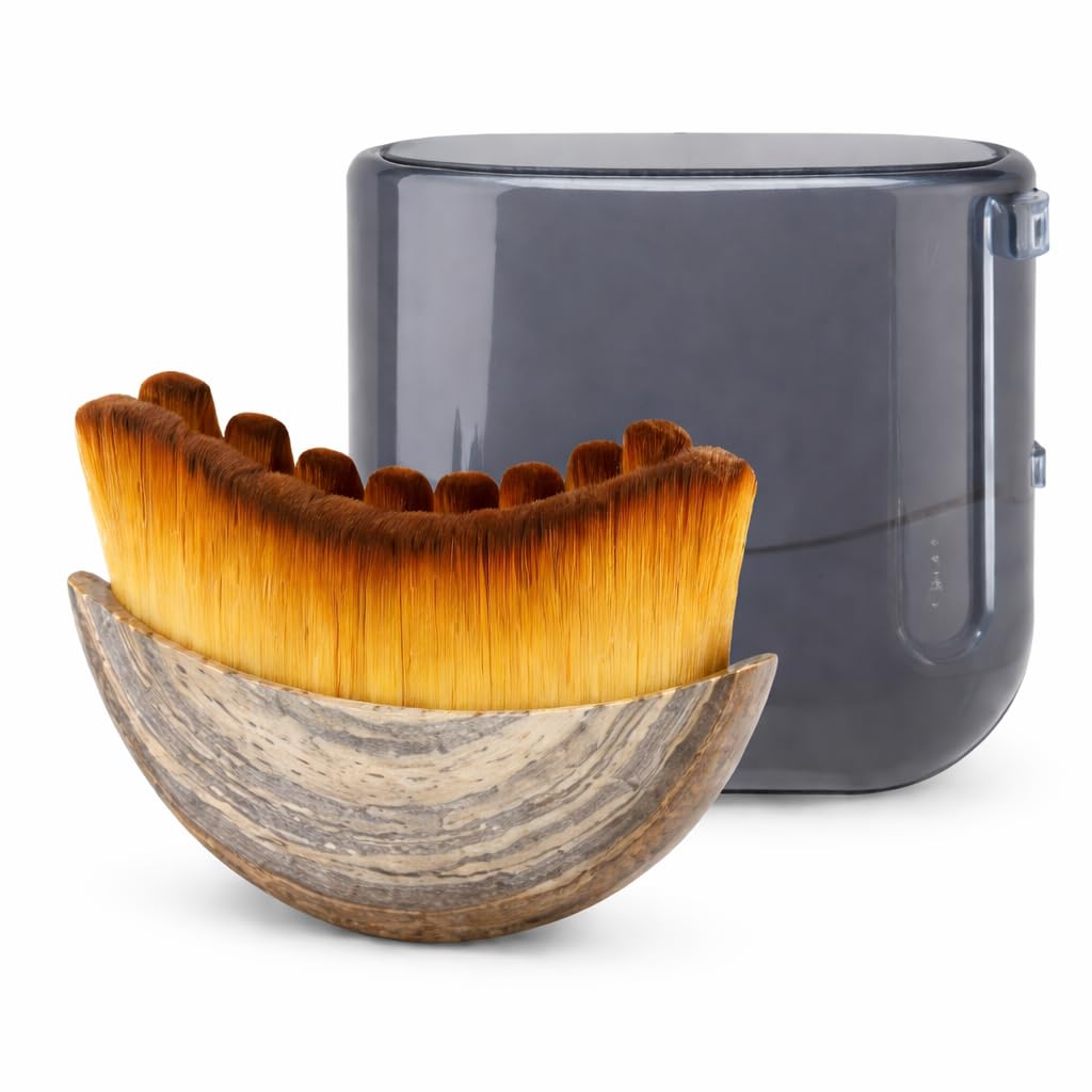 Gua Sha Lymphatic Face Brush for Snatched Jawline & De-Puffing | Ultra-Soft Bristles | No Oil Needed | Gentle Daily Facial Massage Tool for Women