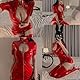 Gatamiau Damen Lederkleid Sexy Clubwear Lackleder Kleid Slim Fit Wetlook Reißverschluss Mini Kleid Partykleider Cosplay Kostüm Playsuit Latex Catsuit Frauen Dessous Nachtwäsche (Rot, S)