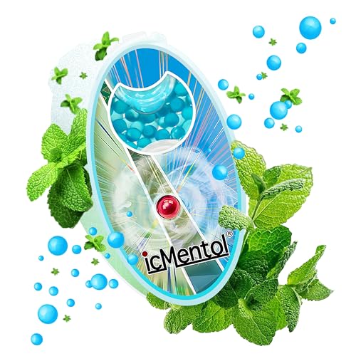 icMentol - Nouvelle formule Ultra Cool, 200 billes menthol, Menthol capsules, Billes aromatiques, Bille parfumé (ice mint)
