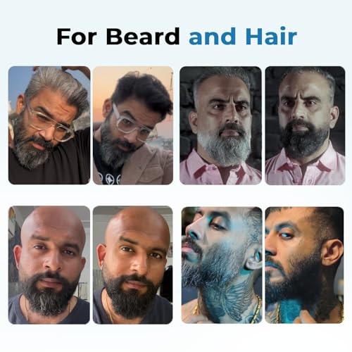 Image of Quick Beard Color & Hair Color Gel | Aloe Vera Infused Ammonia Free Formula | No Mixing No Mess Application | Natural Black | 25ml Sachet Pack of 4