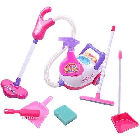 Amazon Perfeclan 掃除機おもちゃ トロリー 子供 帚 箕 ブラシ 掃除おもちゃ 練習 家事 女の子 男の子 プレゼント 1セット 家事 おもちゃ