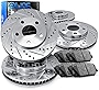 R1 Concepts Front Rear Brakes and Rotors Kit |Front Rear Brake Pads| Brake Rotors and Pads| Ceramic Brake Pads and Rotors |fits 1997-2004 Chevrolet Corvette, 2004-2009 Cadillac XLR