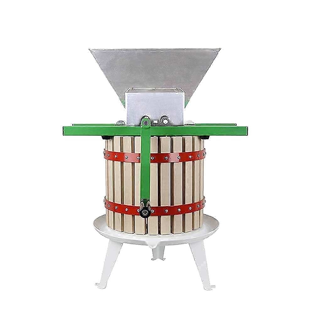 Fruit Wine Press and Crusher,100% Nature Apple&Grape&Berries Crusher Manual Juice Maker for Kitchen …