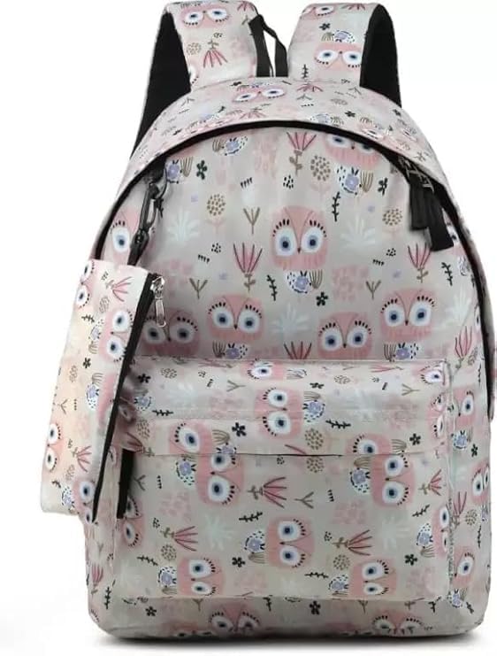 Cotton School Backpack, 21L Laptop Compatible Daypack, Black A1 Model, Adjustable Straps, Casual Style, Rectangular Shape, 21x5x21 cm, Water Resistant, 2 Compartments-image-19