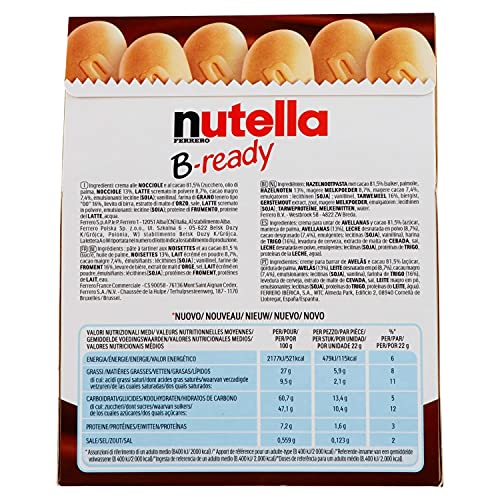 Image of Nutella B-Ready, 6 x 22 g