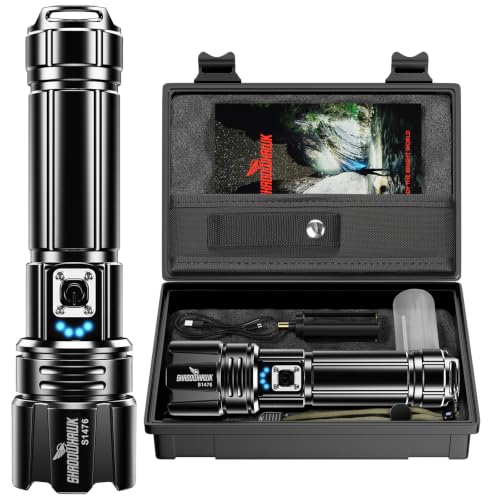 Flashlight 10000 High Lumens Rechargeable - 30W...
