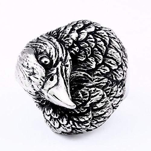 Image of Genuine Stainless Steel Ring for Men Fashion Punk Rock 3D Animal Rings