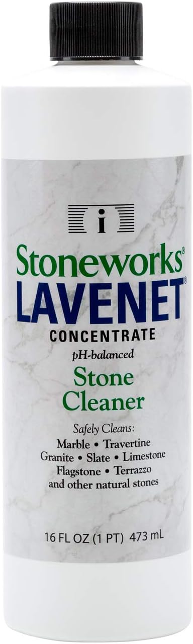 Lavenet Concentrate (1 Pint) pH-balanced cleaner for marble, granite, travertine, limestone, terrazzo, slate, flagstone and other natural stones