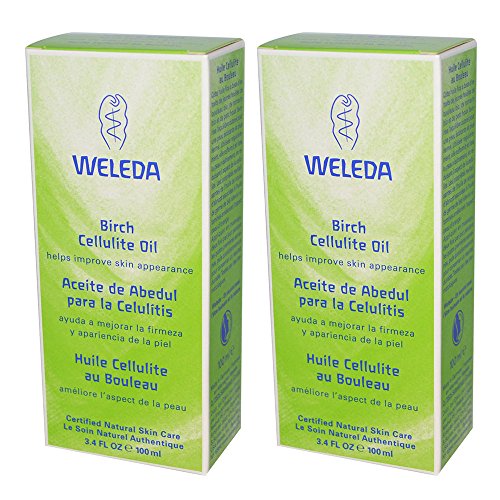 Weleda Natural Organic Birch Oil Cellulite Cream Remover Treatment With Age Defying Serum, Apricot, Jojoba and Vitamin E for Anti-Aging and Removing Swelling and Puffiness, 3.4 fl. oz. (Pack of 2)