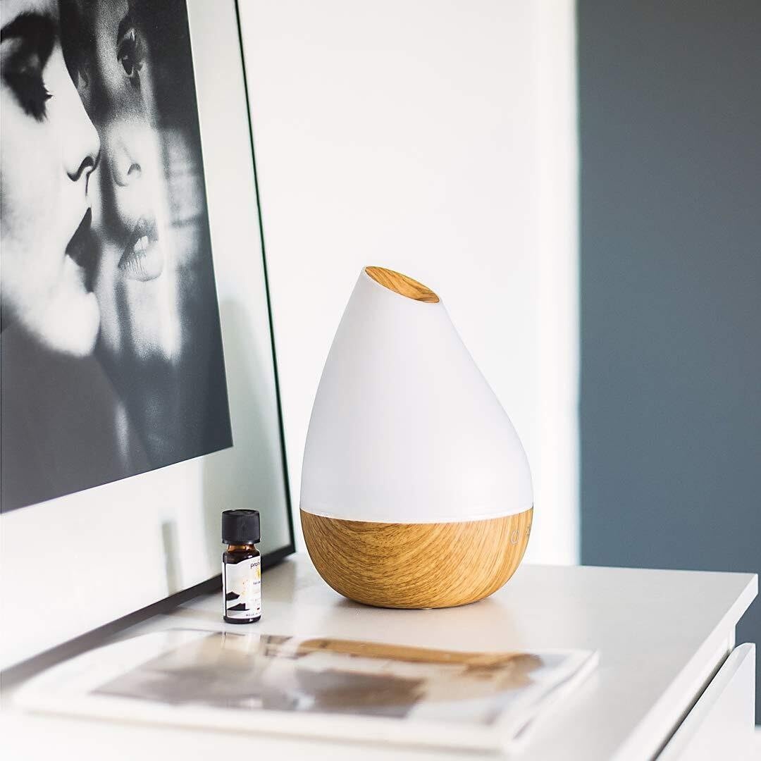 Diffusore di Aromi Al-1300 Ws da 1300 Ml, Umidificatore ad Ultrasuoni da 1, 3 Litri, per Ambienti, Lampada Aromatica Elettrica, Design in Legno con 7 Colori, 16.3 X 28.2 X 16.3 Cm(AL-1300WS)