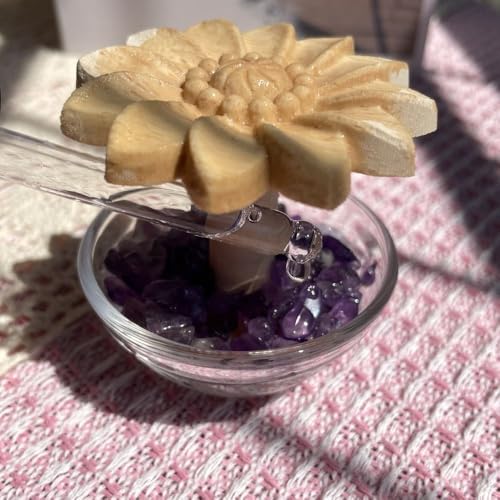 Difusor aromático eléctrico de madera con piedra natural miniatura 5