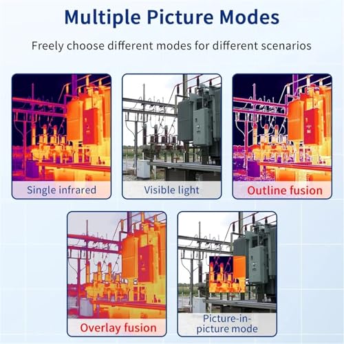 Thermal Camera ET693C 256 * 192 Thermal Imaging Camera 1080P Visible 2in1 Super 512x384 Handheld Imager Electrical Test for Building Inspection miniatura 7