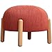 Niski stołek niski taboret tkanina mały taboret prosty bawełniany aksamit sofa niski taboret do sypialni i korytarza krzesła i taborety (kolor: Czerwony, rozmiar: 36 x 42 cm)