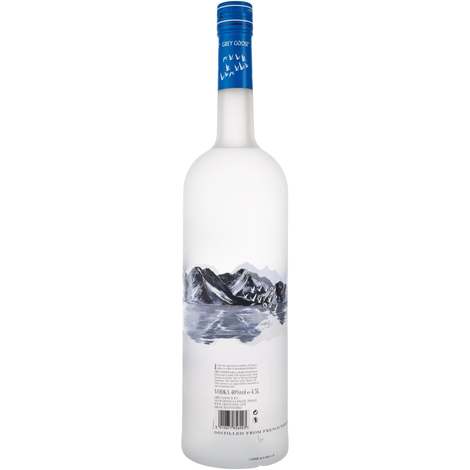 GREY GOOSE Premium-Vodka aus Frankreich, 40% Vol., 450cl / 4.5l, mit 100% französischem Weizen und natürlichem Quellwasser