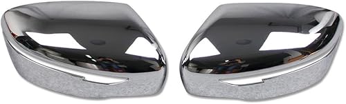 Generic Cromo espejo retrovisor lateral cubierta ajuste para Nissan X-Trail Rogue 2014 2015 2016 2017