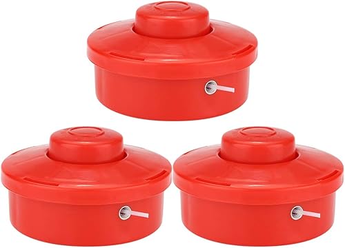 3 piezas de cabezal de recortadora universal, cabezal de cortadora de hierba, cepillo de hierba, juego de cuerdas, paquete de carretes, cabezales de