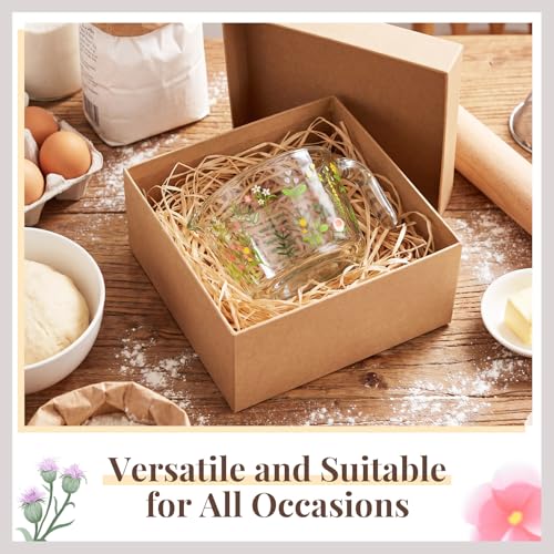 Vaso medidor de vidrio floral 500 ml con pico y asa miniatura 6