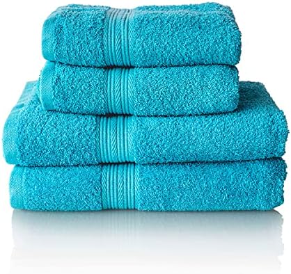 Glart Premium Set of Terry Hand Towels, Colour: White, 2X Bath Towels 70 X 140 cm
