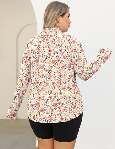 LOMON Women Plus Size Golf Shirt