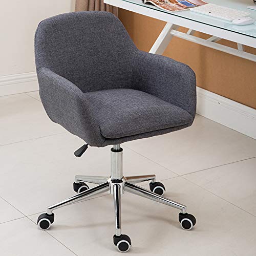 Chaise de tâche d'ordinateur pivotante LWX avec dossier milieu du dos - 3