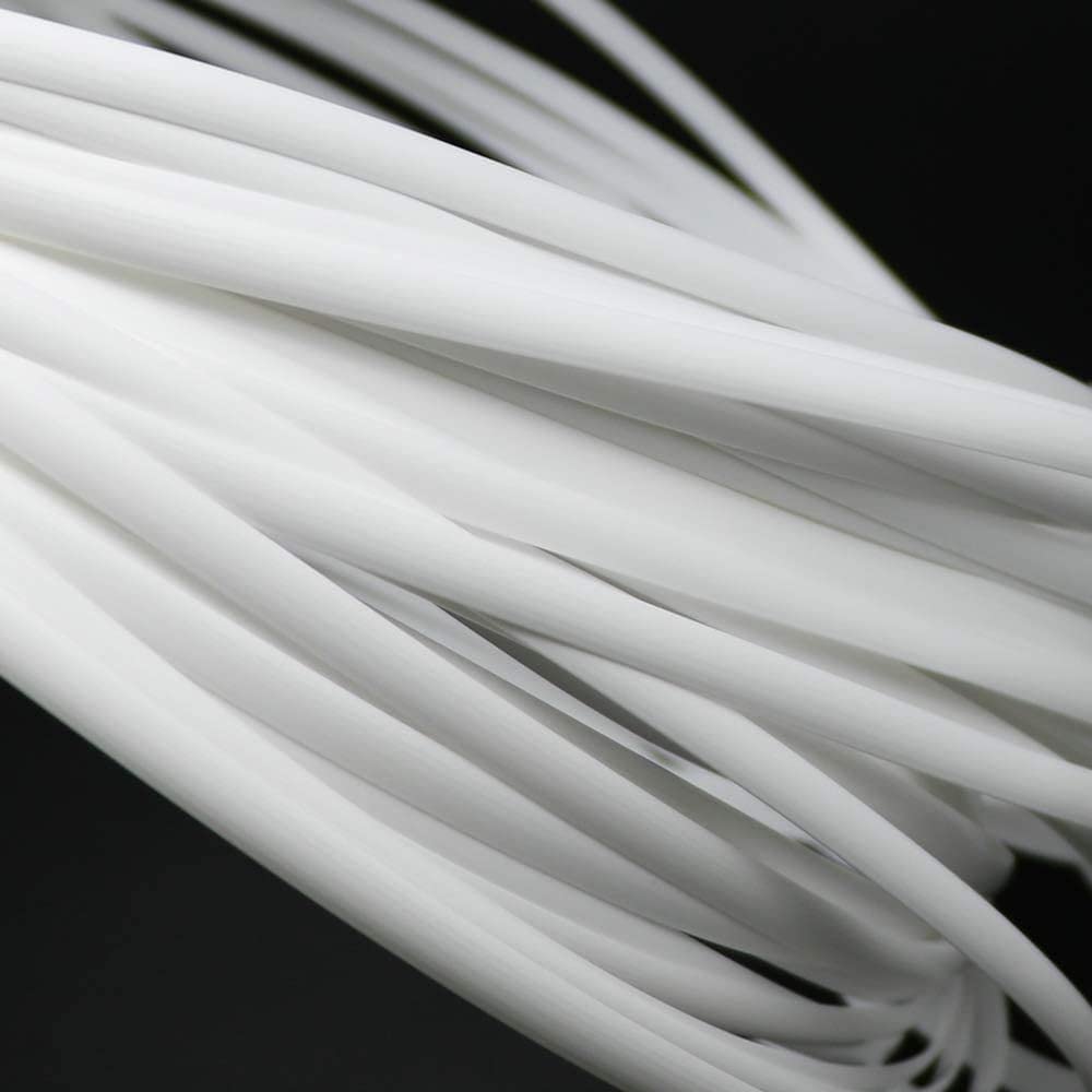 OUdini Materiale Tessuto in Rotolo Di Rattan 500G Materia Prima per Tessitura in Plastica Sintetica Bianca Pe Sintetico