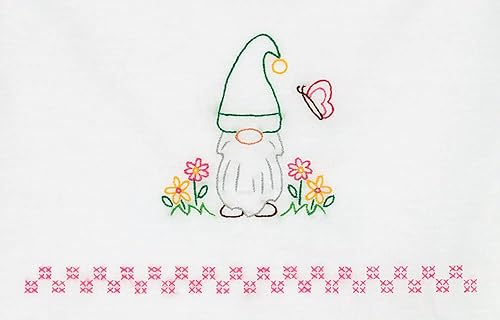 Miniatura 3 de Jack Dempsey - Toalla de mano con gnomos decorativos, color blanco, pequeña