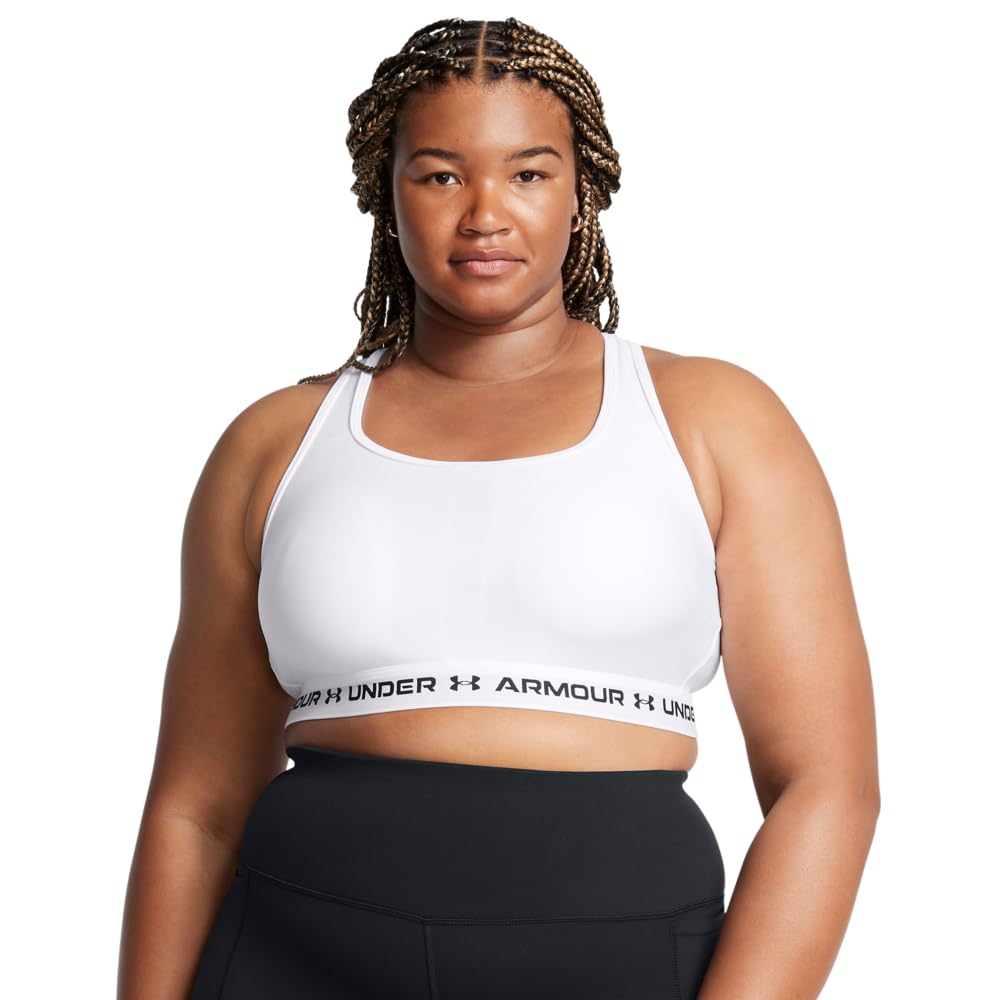 Under Armour Women's Crossback Mid Impact Sports Bra