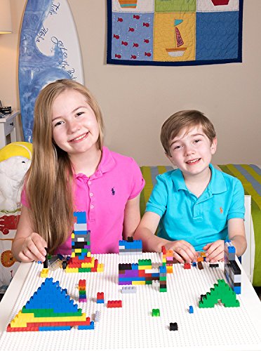 Strictly Briks - Bauplatten - 100% kompatibel mit Allen führenden Marken - Zum Bauen von Türmen, Tischen & mehr - 10 x 10“ (25,4 x 25,4 cm) - 4 Stück - Grundfarben – Bild 7