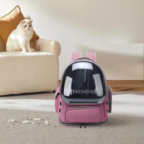 Sac capsule spatiale pour chat rose aux finitions premium - 4
