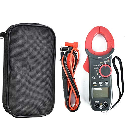 Probador de Resistencia de Capacitancia, Medidor Digital de Pinza Amperimétrica Multímetro Rango Automático Probador de Capacitancia de Resistencia de Voltaje
