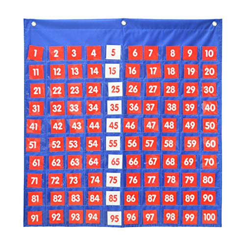 Hundreds Pocket Chart,Numbers 1100 Chart,Large Visual Aid for The Home