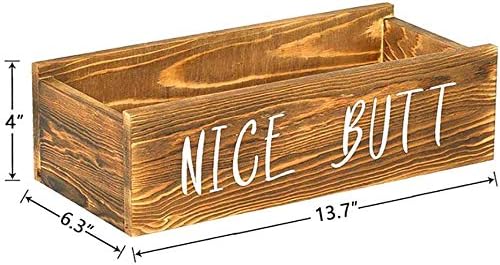 Miniatura 5 de SERENITA Bonita caja de decoración de baño, divertido soporte de papel higiénico, decoración de baño de granja, organizador de almacenamiento de