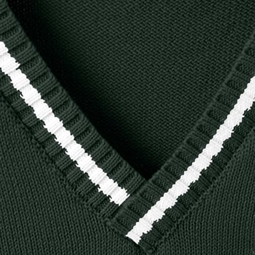 Boys Girls Sweater Vest, V-Neck Sweater Tank Tops Knitted Cotton School Uniform Vest for Winter 3-15 Years4