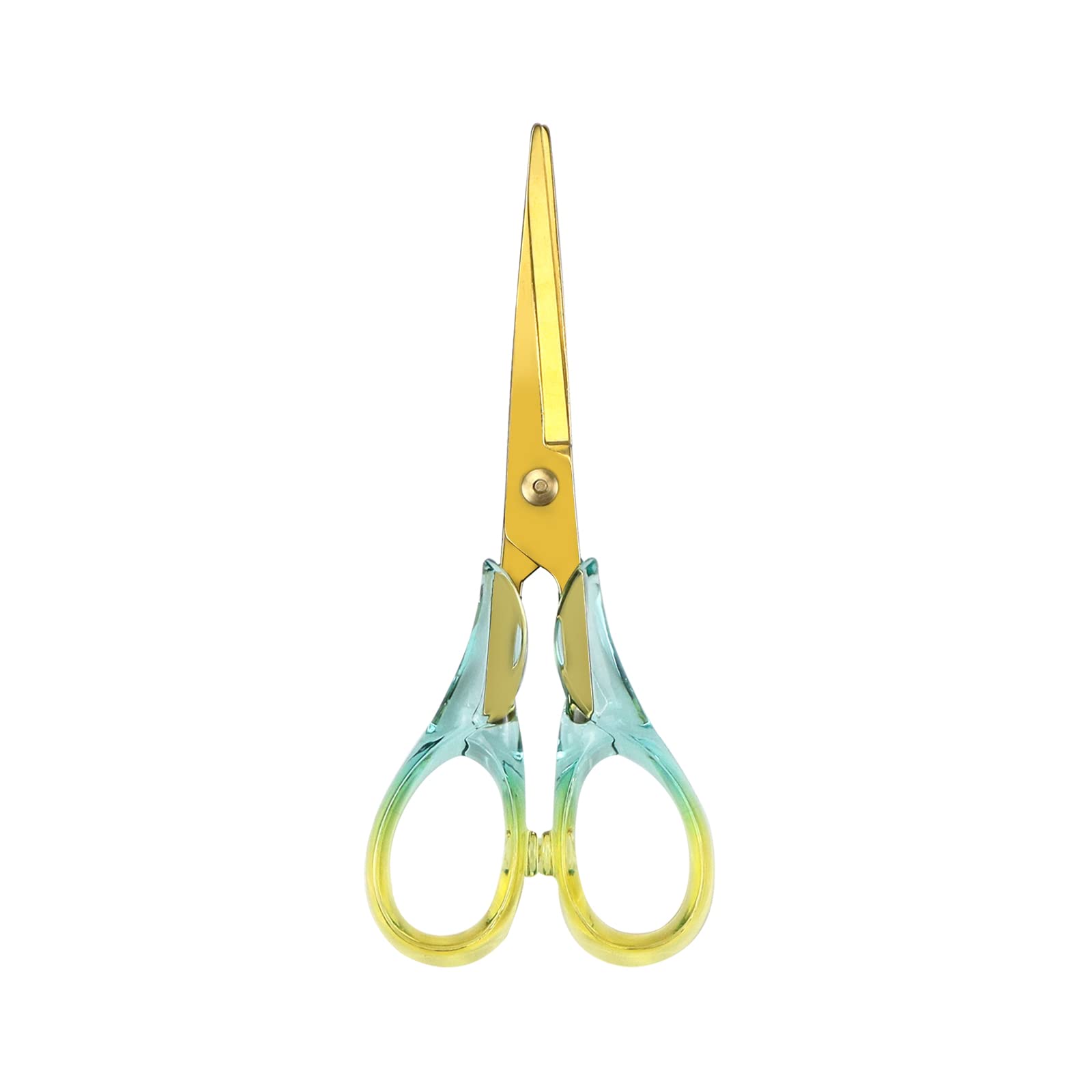 Acrylic Rainbow Gold Multipurpose Stainless Steel 6.3 Inch Scissors for Fabric Cutting, Arts & Crafts