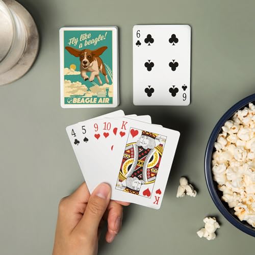 Lantern Press Beagle, Baraja Poker 52 Cartas miniatura 2