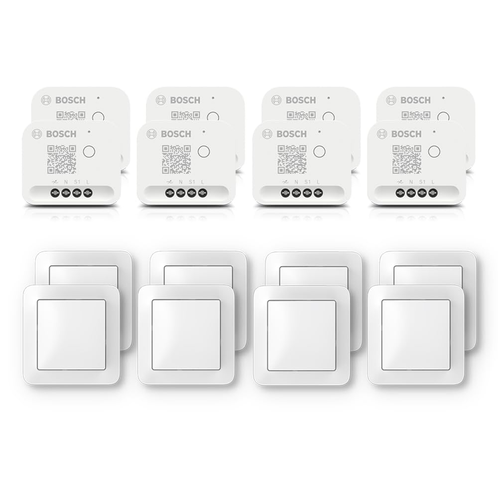 BOSCH Bosch Smart Home dimmable lighting set including wall switch, 8x dimmer, 8x wall switch for smart actuators